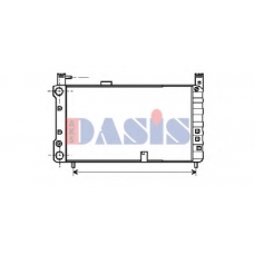 080220N AKS DASIS Радиатор, охлаждение двигателя