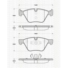 8110 11029 TRISCAN Комплект тормозных колодок, дисковый тормоз