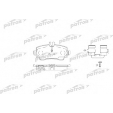 PBP1357 PATRON Комплект тормозных колодок, дисковый тормоз