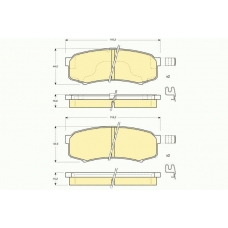 6131109 GIRLING Комплект тормозных колодок, дисковый тормоз