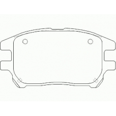 MDB2325 MINTEX Комплект тормозных колодок, дисковый тормоз