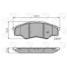 ADB01773 COMLINE Комплект тормозных колодок, дисковый тормоз