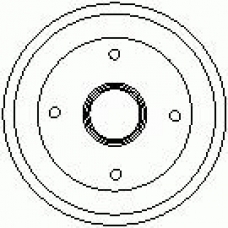 7D0296 KAWE Тормозной барабан