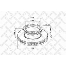 85-00701-SX STELLOX Тормозной диск