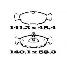 BL1299A1 FTE Комплект тормозных колодок, дисковый тормоз