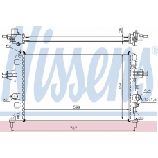 630704 NISSENS Радиатор, охлаждение двигателя
