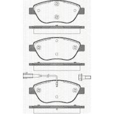 8110 15020 TRISCAN Комплект тормозных колодок, дисковый тормоз
