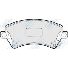 PD3100 APEC Комплект тормозных колодок, дисковый тормоз