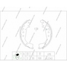 T350A83 NPS Комплект тормозных колодок
