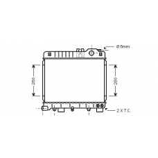 BW2161 AVA Радиатор, охлаждение двигателя