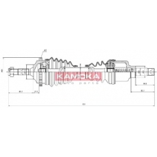 CT1138936A KAMOKA Приводной вал