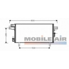 13005269 VAN WEZEL Конденсатор, кондиционер