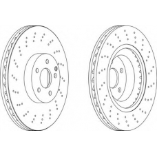 DDF1639C FERODO Тормозной диск