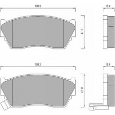 484081 ROULUNDS Комплект тормозных колодок, дисковый тормоз