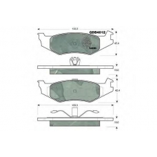 GDB4012 TRW Комплект тормозных колодок, дисковый тормоз