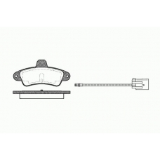 0433 02 KAWE Комплект тормозных колодок, дисковый тормоз