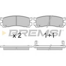 BP3054 BREMSI Комплект тормозных колодок, дисковый тормоз