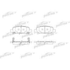 PBP1333 PATRON Комплект тормозных колодок, дисковый тормоз