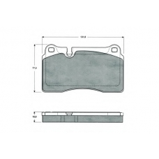 PF1473 PROCODIS FRANCE Комплект тормозных колодок, дисковый тормоз