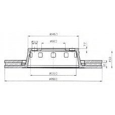BDC3933 QH Benelux Тормозной диск