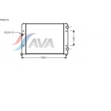 VWA2119 AVA Радиатор, охлаждение двигателя