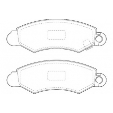 WBP23046A WAGNER LOCKHEED Комплект тормозных колодок, дисковый тормоз