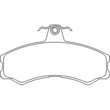 MDB2911 MINTEX Комплект тормозных колодок, дисковый тормоз