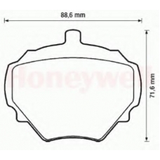 571803B BENDIX Комплект тормозных колодок, дисковый тормоз