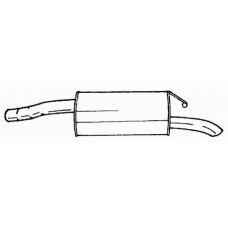 25668 SIGAM Глушитель выхлопных газов конечный