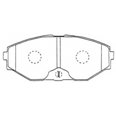 FP0587 FIT Комплект тормозных колодок, дисковый тормоз