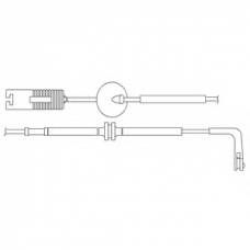 LZ0155 DELPHI Контрольный контакт, контроль слоя тормозных колод