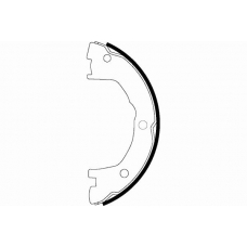 MFR526 MINTEX Комплект тормозных колодок, стояночная тормозная с