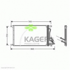 94-5116 KAGER Конденсатор, кондиционер
