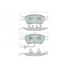 PF1510 PROCODIS FRANCE Комплект тормозных колодок, дисковый тормоз