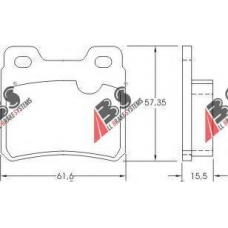 36694 OE ABS Комплект тормозных колодок, дисковый тормоз