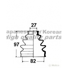 H064-45 ASHUKI Комплект пылника, приводной вал