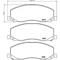 8DB 355 013-061 HELLA Комплект тормозных колодок, дисковый тормоз