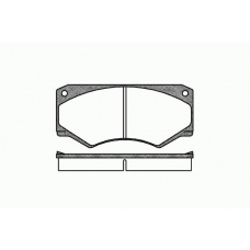 0047 00 KAWE Комплект тормозных колодок, дисковый тормоз