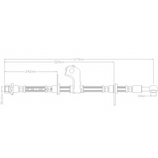 4876 REMKAFLEX Тормозной шланг