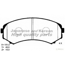 1080-8305 ASHUKI Комплект тормозных колодок, дисковый тормоз