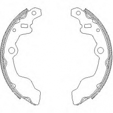 Z4164.00 WOKING Комплект тормозных колодок
