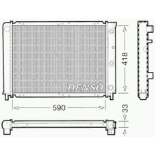 DRM33032 DENSO Радиатор, охлаждение двигателя