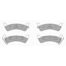 1047 SIMER Комплект тормозных колодок, дисковый тормоз