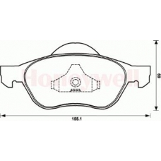 573025S STOP Комплект тормозных колодок, дисковый тормоз