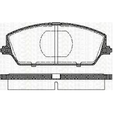 8110 69009 TRISCAN Комплект тормозных колодок, дисковый тормоз