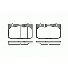 0679.00 REMSA Комплект тормозных колодок, дисковый тормоз