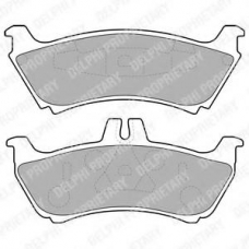 LP1692 DELPHI Комплект тормозных колодок, дисковый тормоз