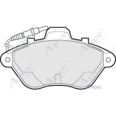 PAD649 APEC Комплект тормозных колодок, дисковый тормоз