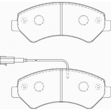 FD7268V NECTO Комплект тормозных колодок, дисковый тормоз