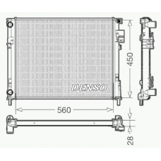 DRM23096 DENSO Радиатор, охлаждение двигателя
